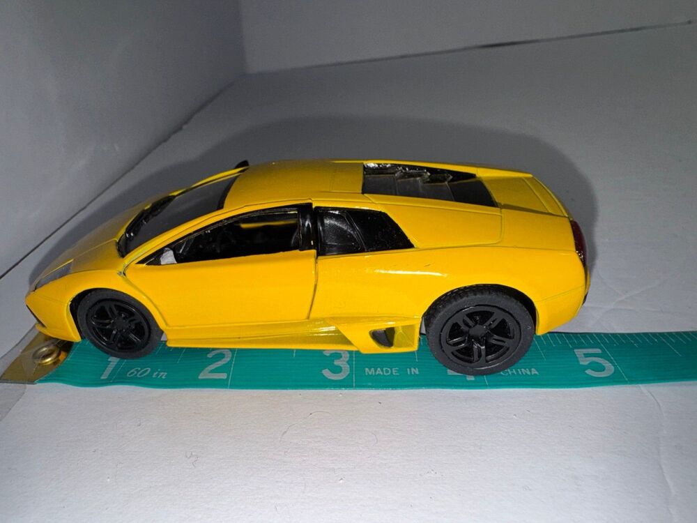 5" Kinsmart Lamborghini Murcielago LP640 Diecast Model Toy Car Yellow B5